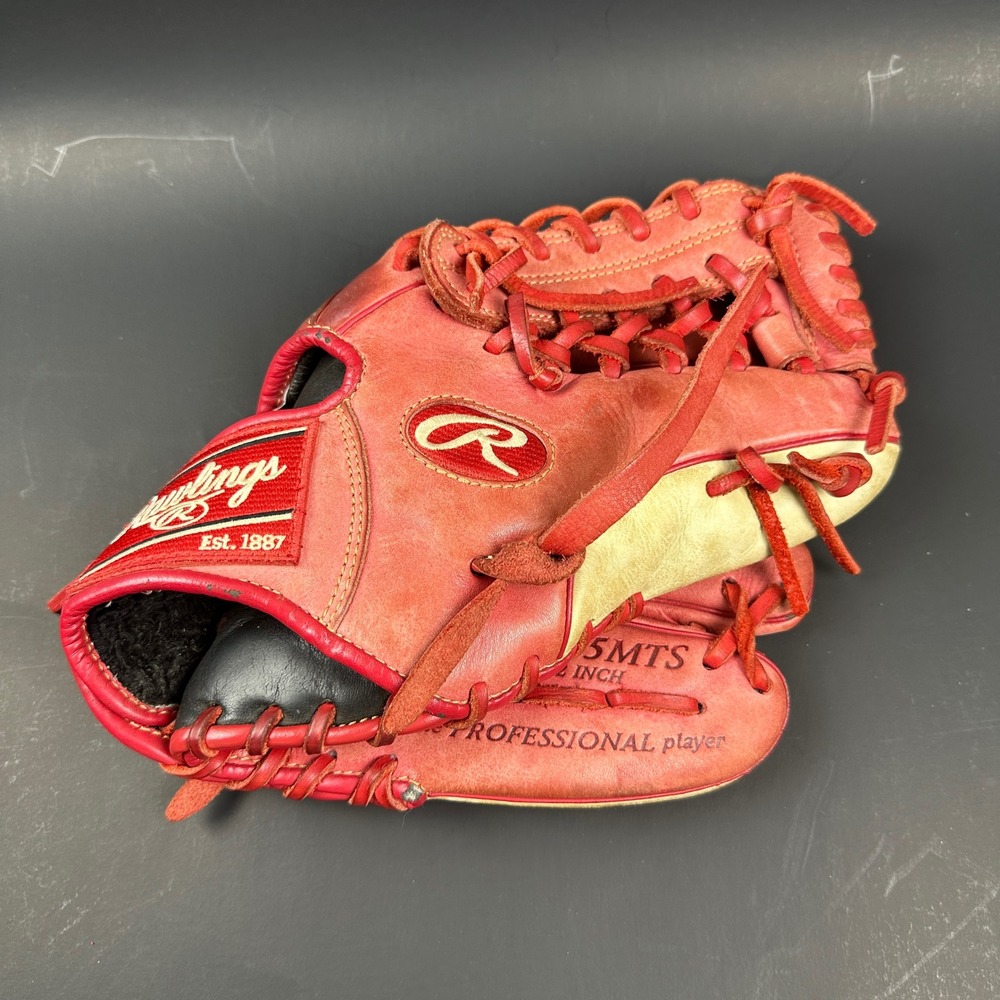 Rawlings GG Elite Red Leather Baseball Glove 11.5 Inch GGE115MTS Infield Right